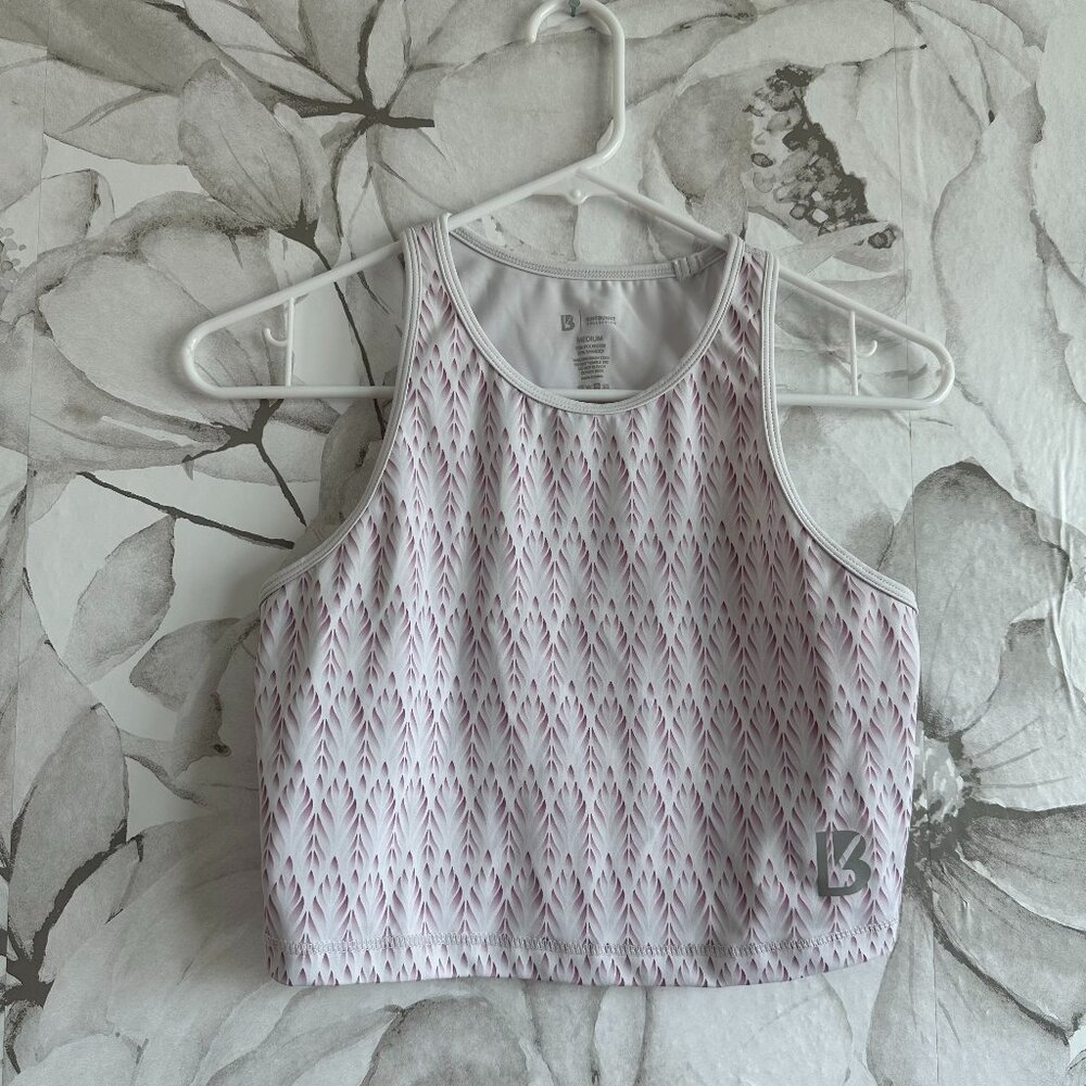 Buffbunny Aurora Crop Top White and Purple